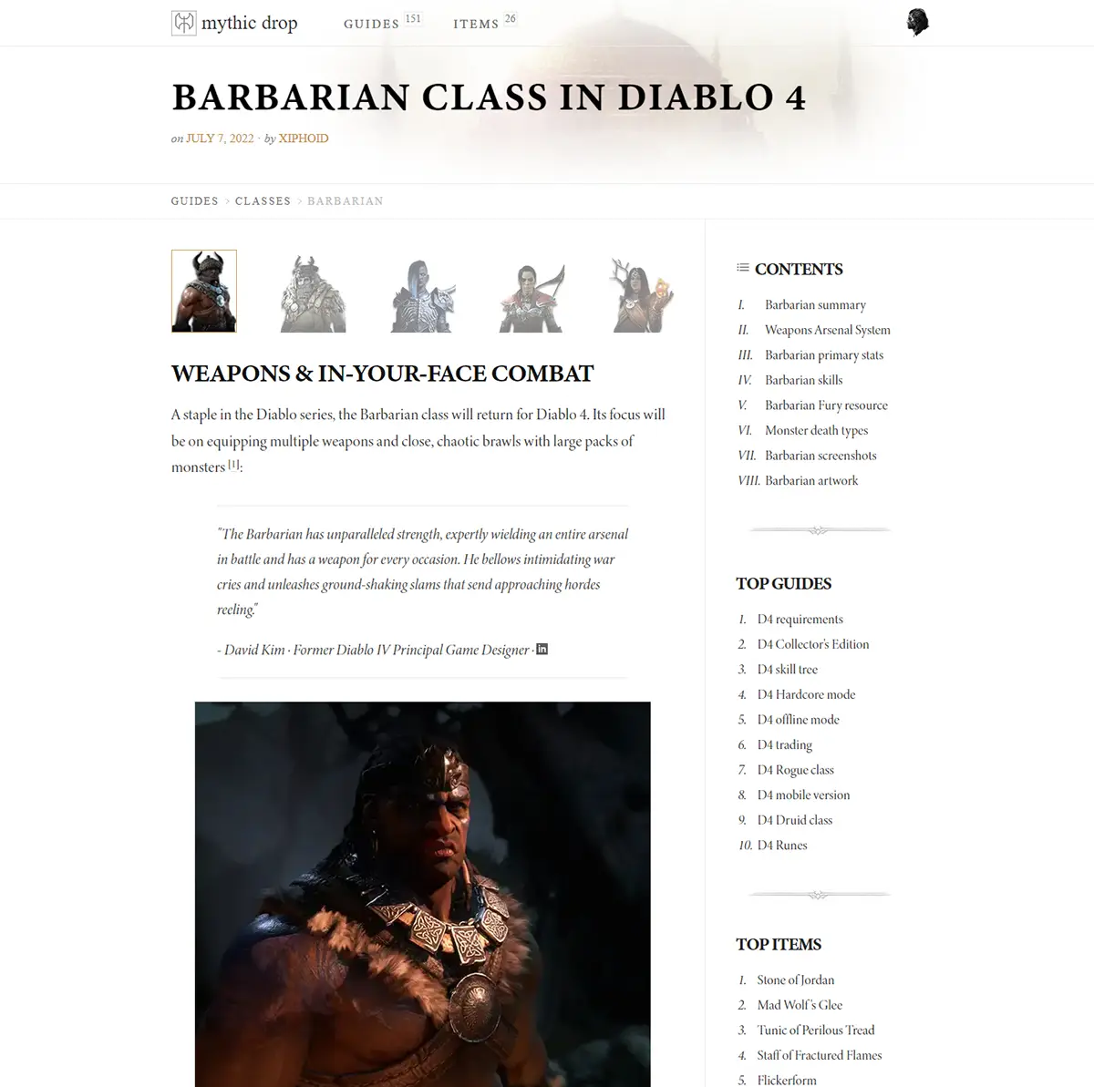 mythicdrop.com Diablo fansite July 2022