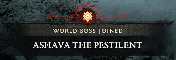 Ashava Diablo IV World Boss Event