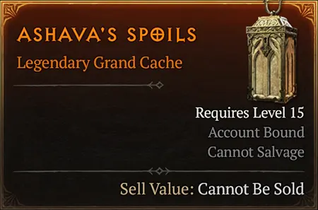 Diablo 4 Ashava's Spoils Cache