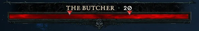 Butcher Diablo 4 health bar