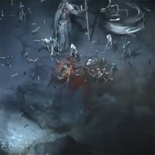 Diablo 4 boss Tomb Lord bone storm attack