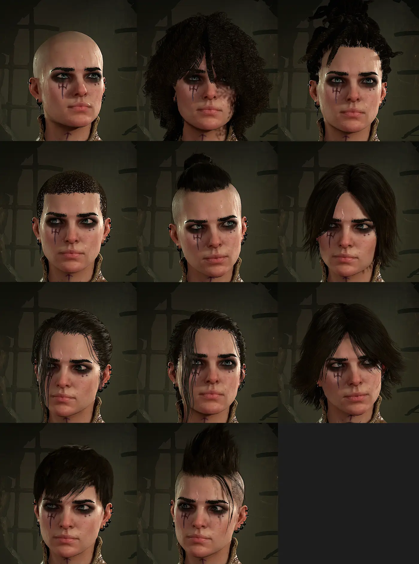 Diablo 4 character hairstyles