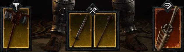 D4 Barbarian Weapon slots