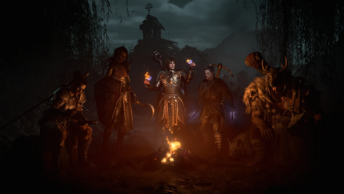 December 2022 Diablo 4 campfire screen