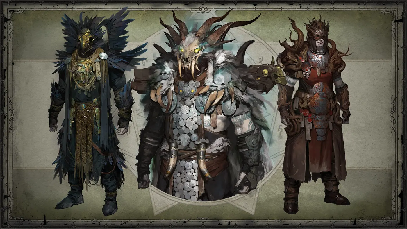 Diablo IV Druid Legendary items artwork