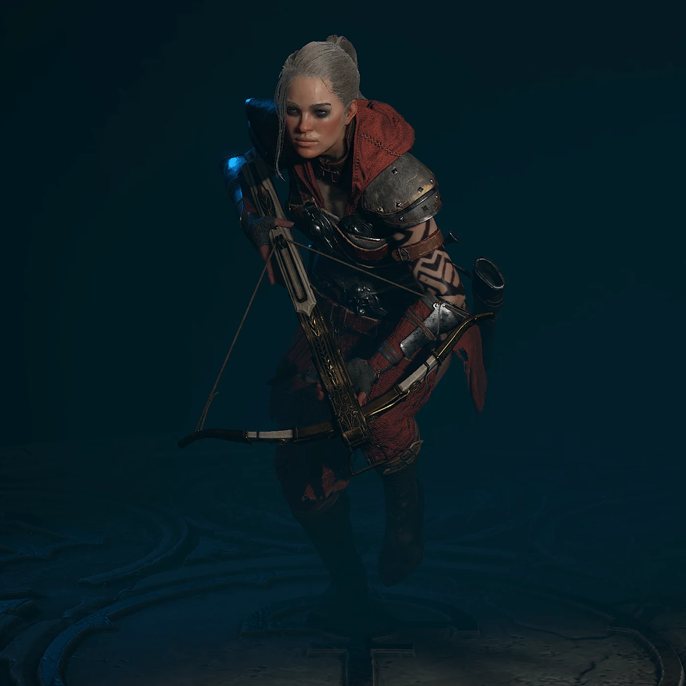 Rogue wielding a crossbow in Diablo 4