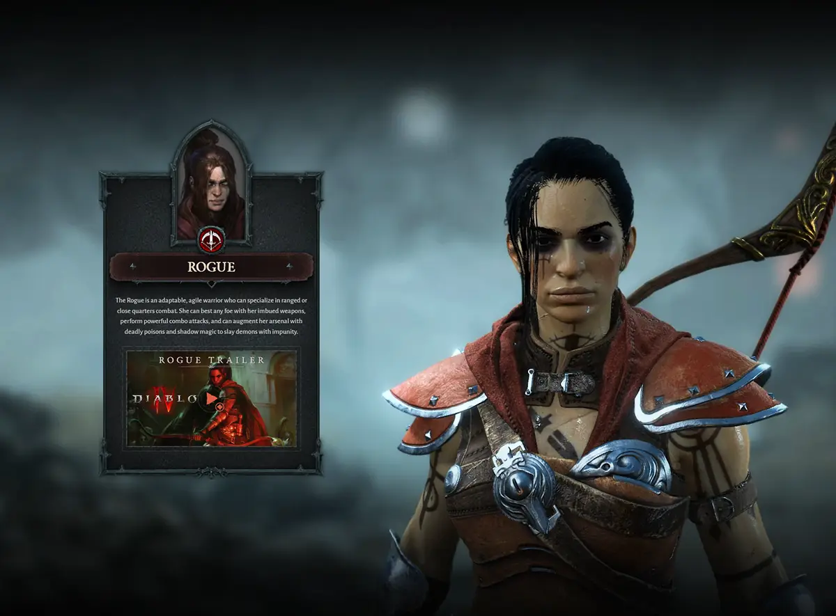 Diablo 4 Sorcerer class description screen