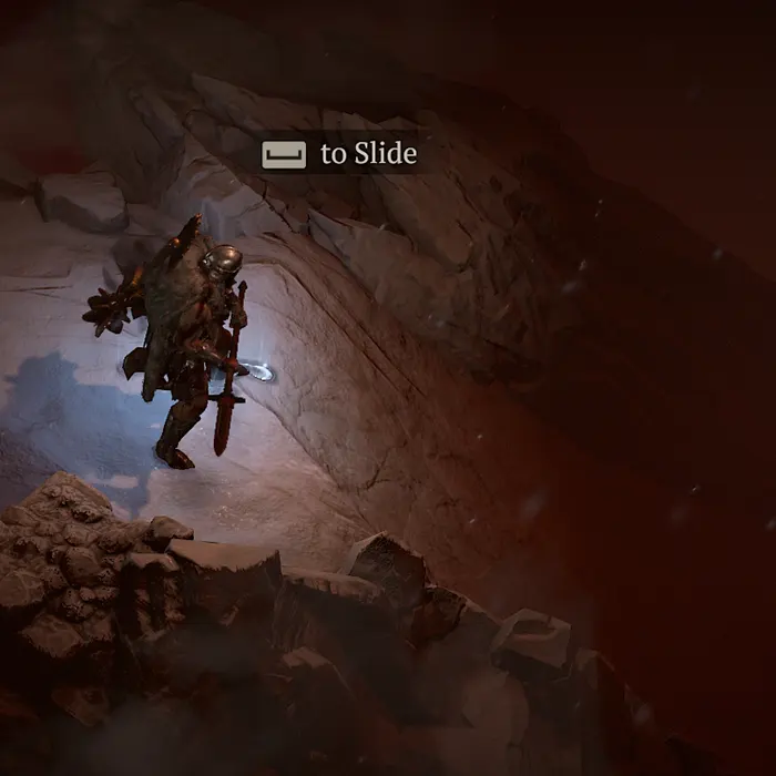 Diablo 4 slide down hill