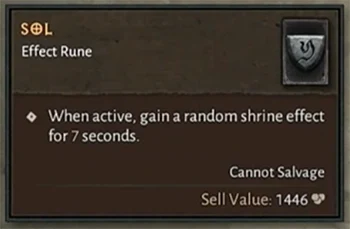 Diablo 4 Sol Effect Rune