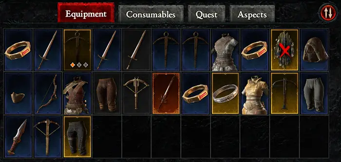 Diablo 4 number of Inventory slots