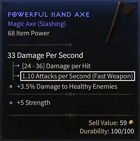 Diablo 4 Weapon Attack Speed