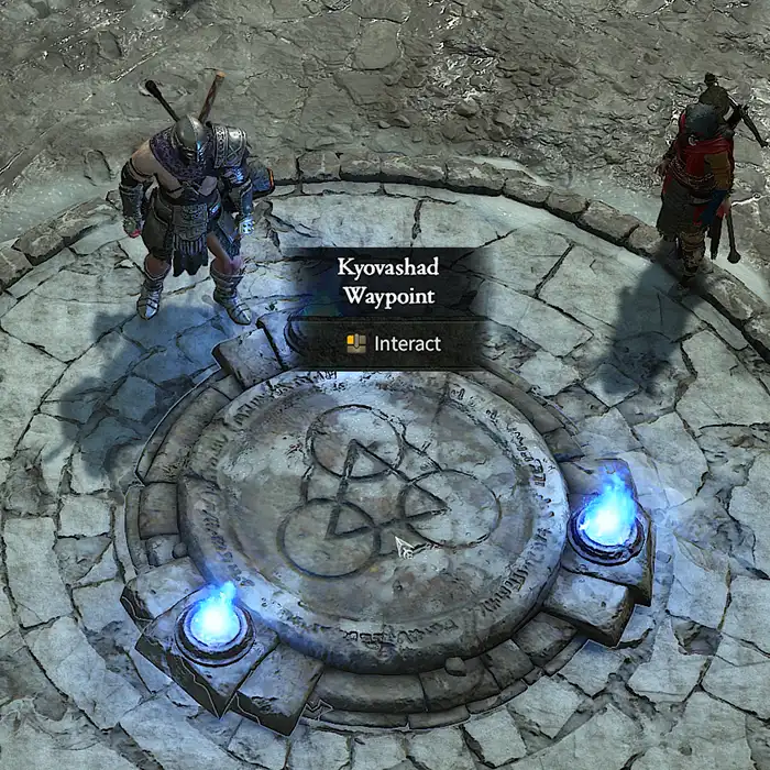 Kyovashad map Waypoint in Diablo 4