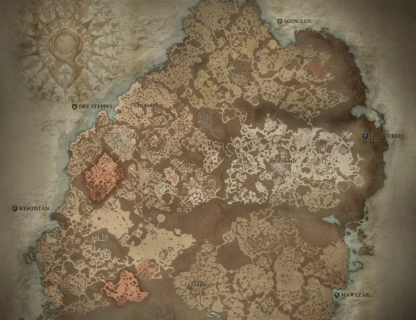 Diablo 4 World Map
