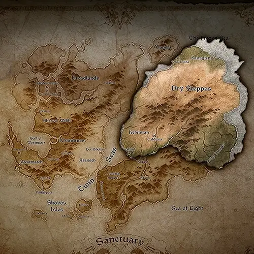 Diablo 4 playable map