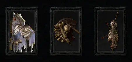 Diablo 4 Death's Burden Mount Armor cosmetics