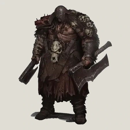 Diablo 4 Cannibal Bruiser monster artwork