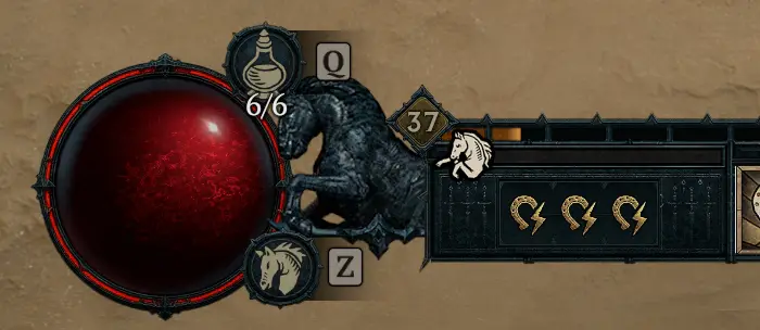 Diablo 4 Mount interface