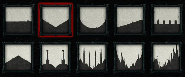 Diablo 4 Clan banner shapes