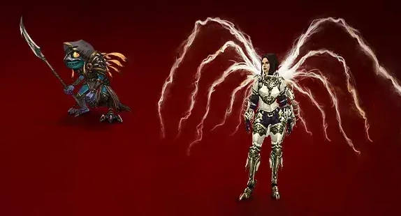 Diablo 3 Inarius wings cosmetic and Murloc pet