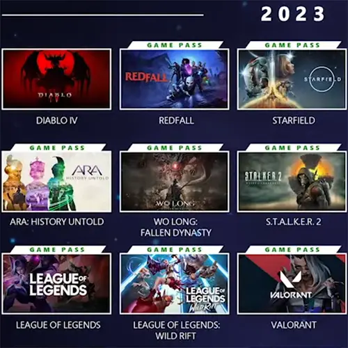 2023 Xbox game launches including Diablo 4