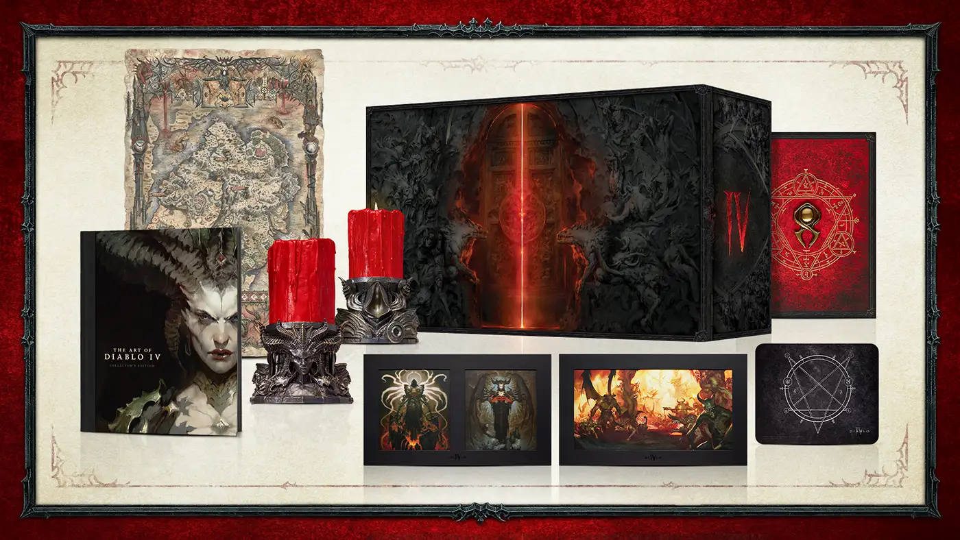 Diablo 4 Limited Collector's Box contents