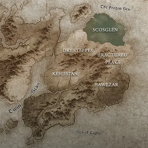 Diablo 4 Scosglen location on the map
